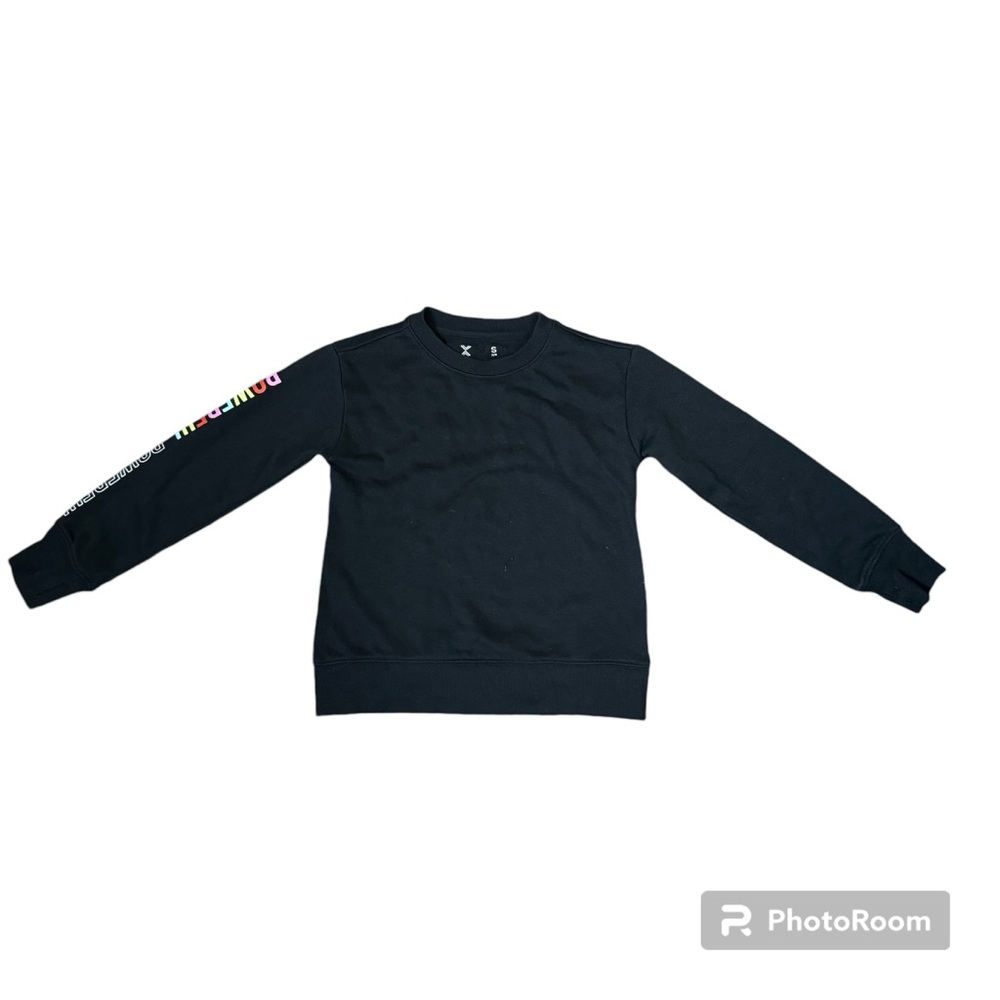 Girls Xersion Powerful Black Sweatshirt Size Small